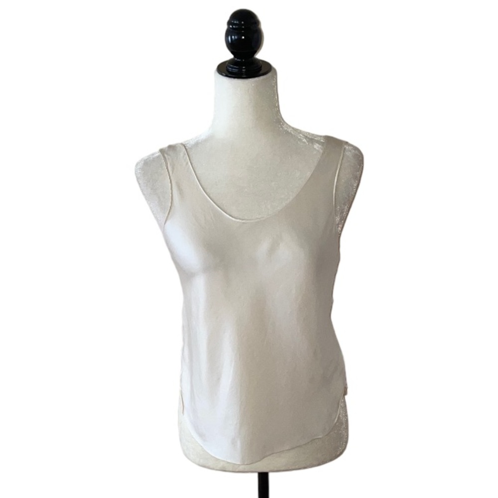 Elegant Cream Sleeveless Top